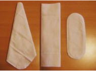 白うさぎの布ナプキンの折り方
