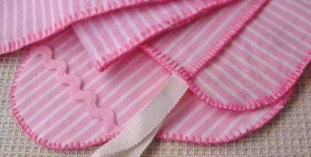 布ナプキンの縫い方、ブランケットステッチ画像