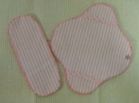 羽根付きホルダーとパッドの布ナプキン型紙